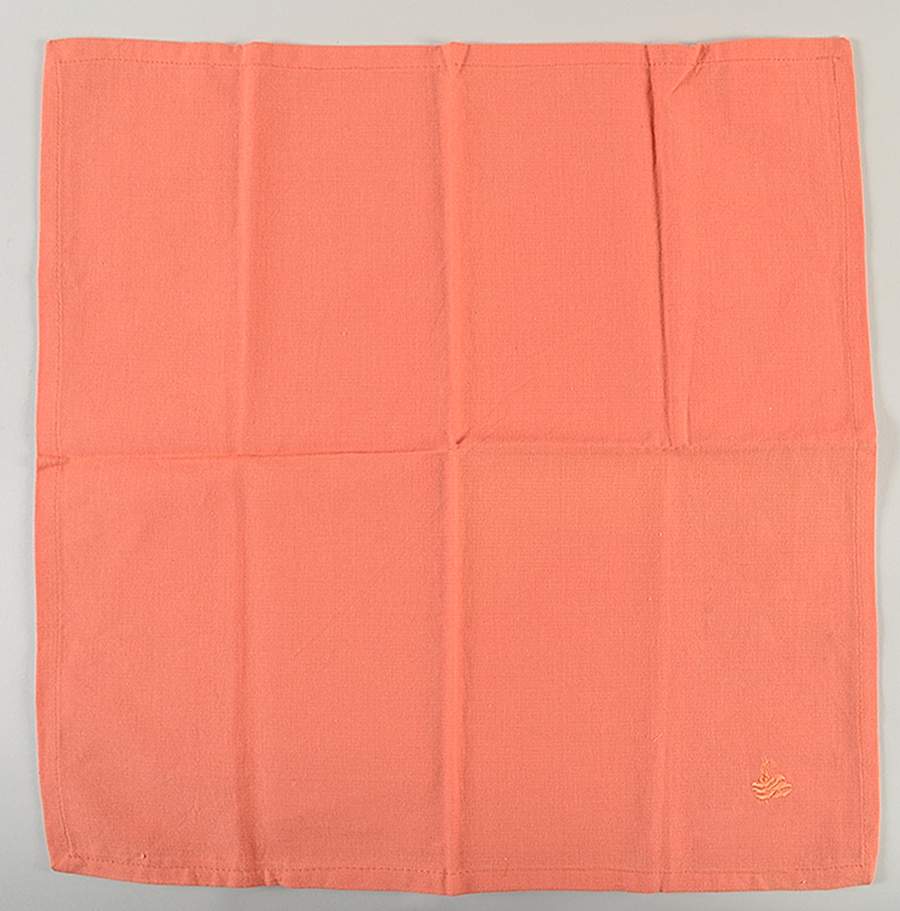 Fiesta Persimmon (Intro 1989) Cloth Napkin by Homer Laughlin -1