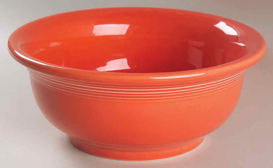 Fiesta Persimmon (Intro 1989) 9" Mixing Bowl by Homer Laughlin -1