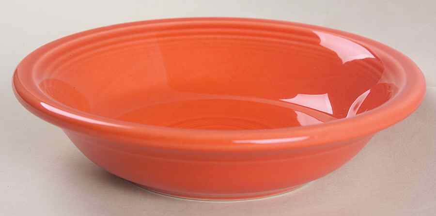 Fiesta Persimmon (Intro 1989) Fruit/Dessert (Sauce) Bowl by Homer Laughlin -1