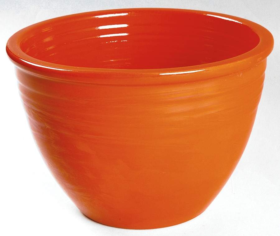 Fiesta Red (Older) 6" Nested Mixing Bowl w/No Center Interior Rings by Homer Laughlin -1