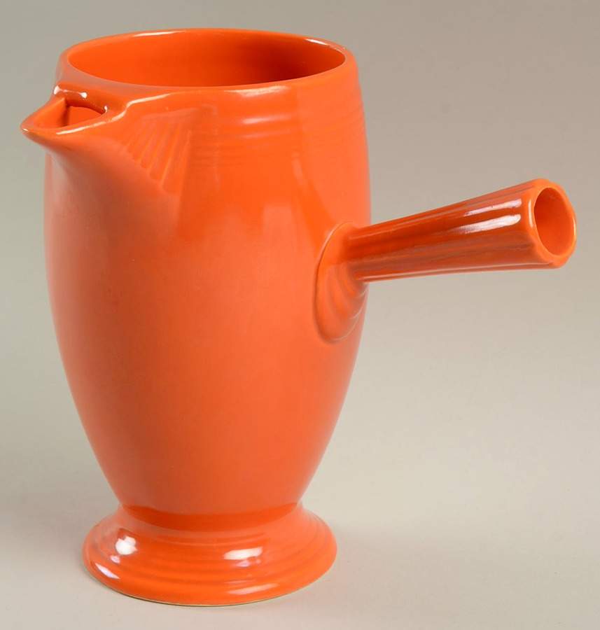 Fiesta Red (Older) Mini Coffee Pot No Lid by Homer Laughlin -1
