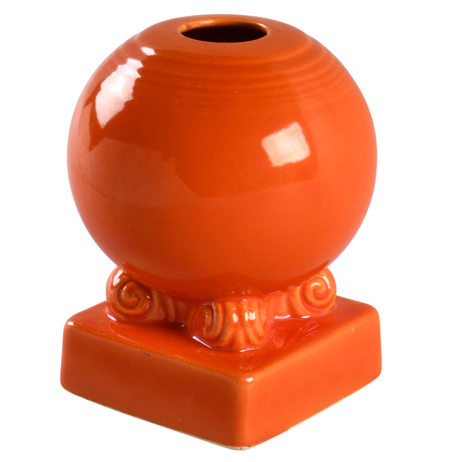 Fiesta Red (Older) Bulb Candleholder by Homer Laughlin -1