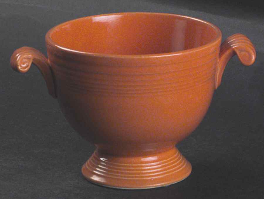 Fiesta Red (Older) Sugar Bowl No Lid by Homer Laughlin -1