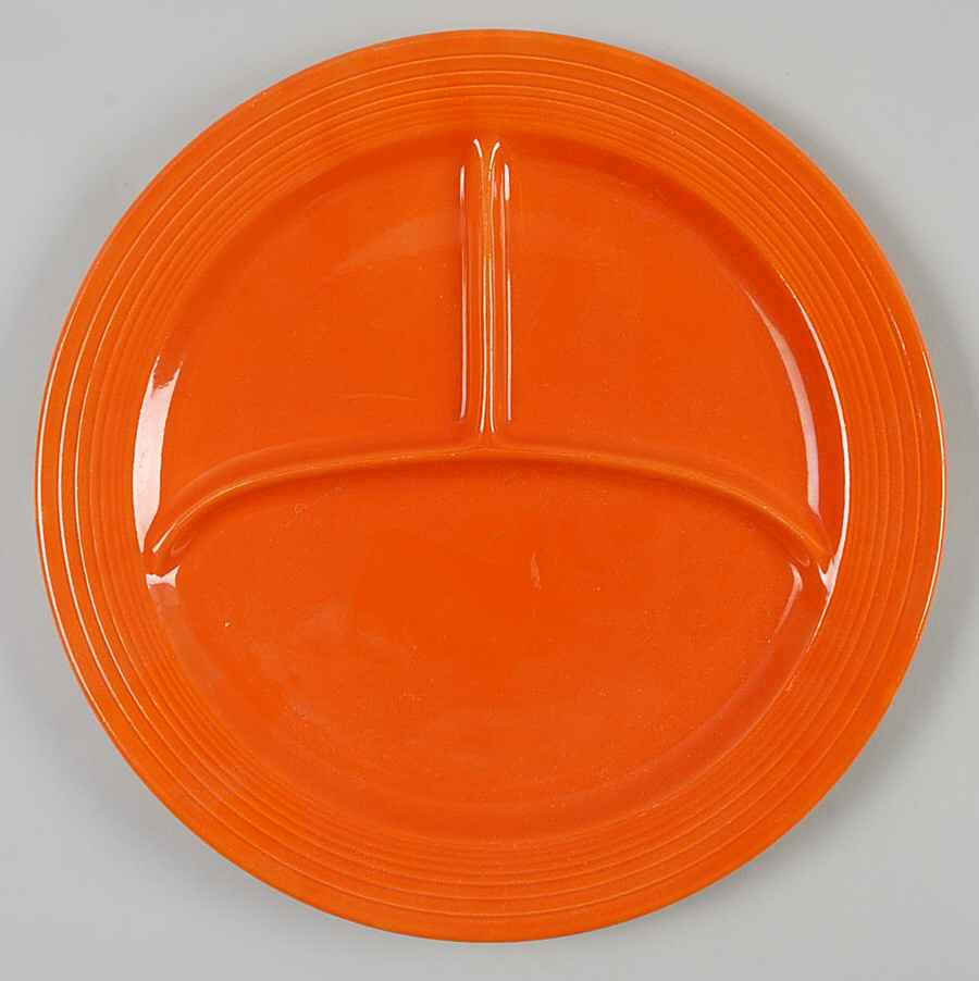 Fiesta Red (Older) Grill Plate by Homer Laughlin -1