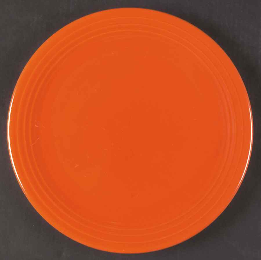 Fiesta Red (Older) 12" Chop Plate (Round Platter) by Homer Laughlin -1