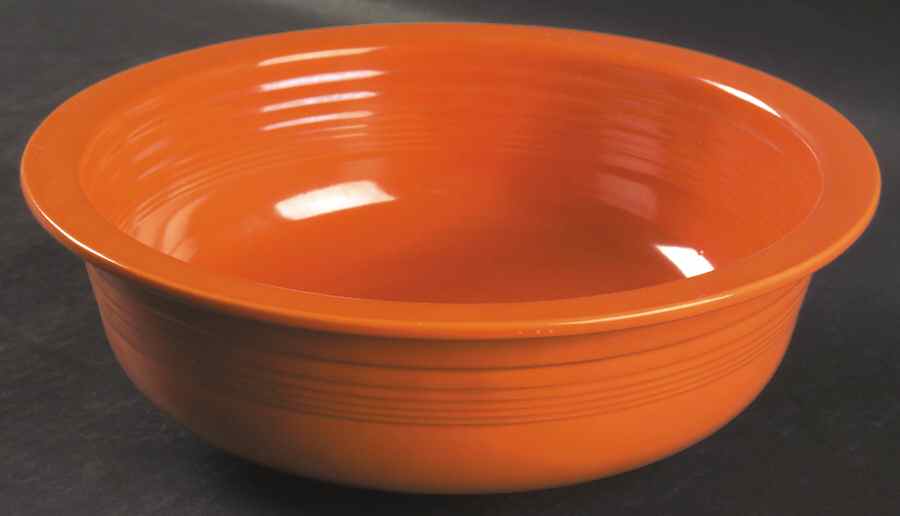 Fiesta Red (Older) 9" Nappy by Homer Laughlin -1