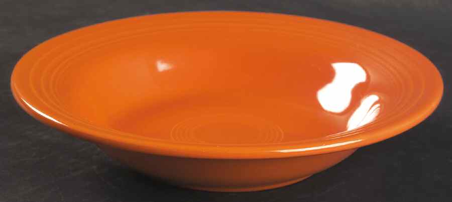 Fiesta Red (Older) Rim Soup Bowl by Homer Laughlin -1