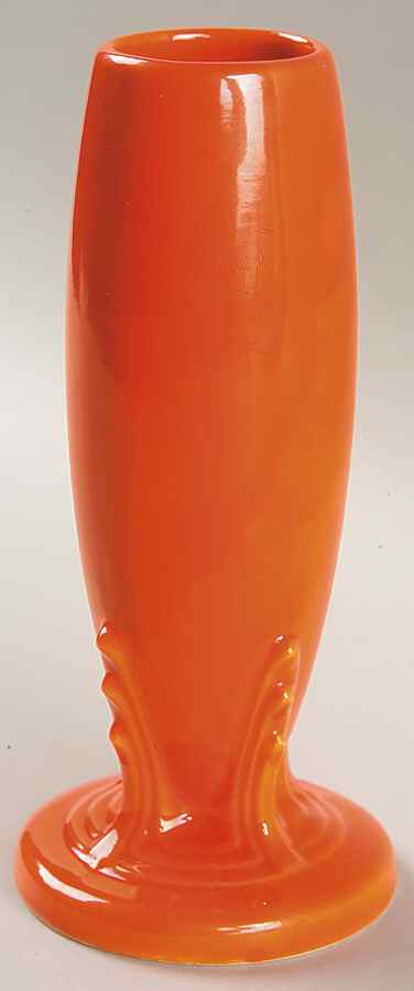 Fiesta Red (Older) 6" Bud Vase by Homer Laughlin -1