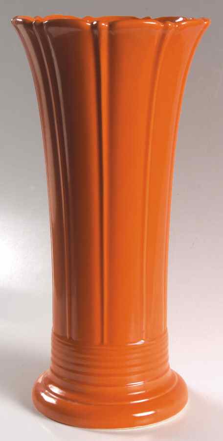 Fiesta Red (Older) 12" Vase by Homer Laughlin -1
