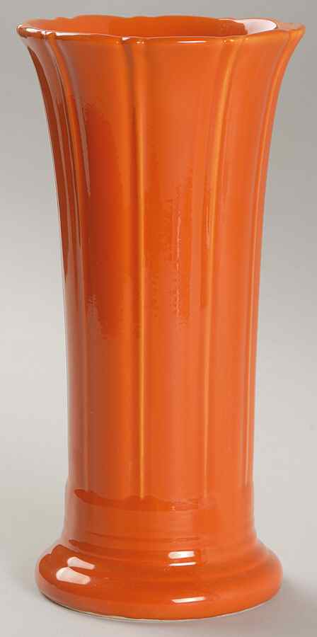 Fiesta Red (Older) 8" Vase by Homer Laughlin -1