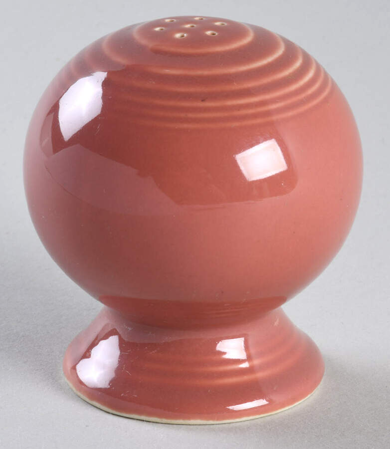 Fiesta Rose (Older) Salt Shaker by Homer Laughlin -1