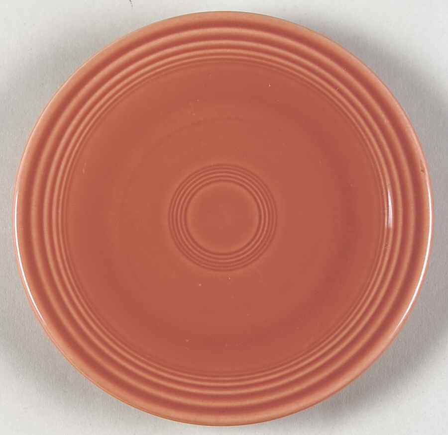 Fiesta Rose (Older) Bread & Butter Plate by Homer Laughlin -1