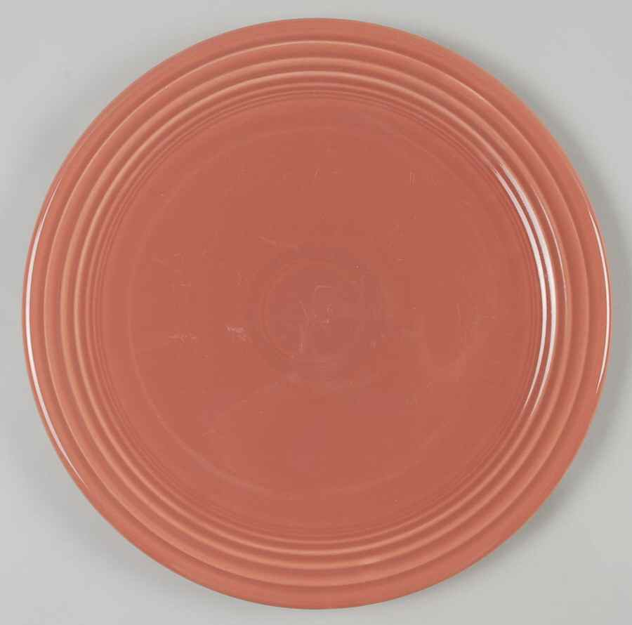 Fiesta Rose (Older) 12" Chop Plate (Round Platter) by Homer Laughlin -1