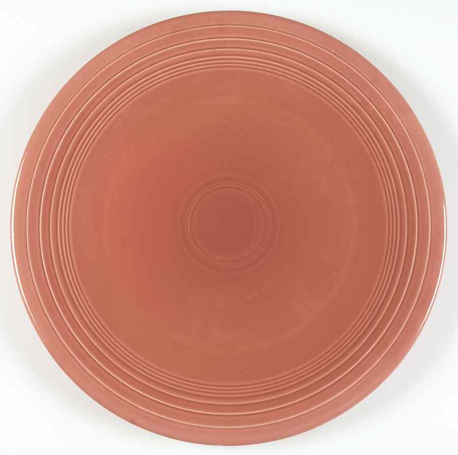 Fiesta Rose (Older) 14" Chop Plate (Round Platter) by Homer Laughlin -1