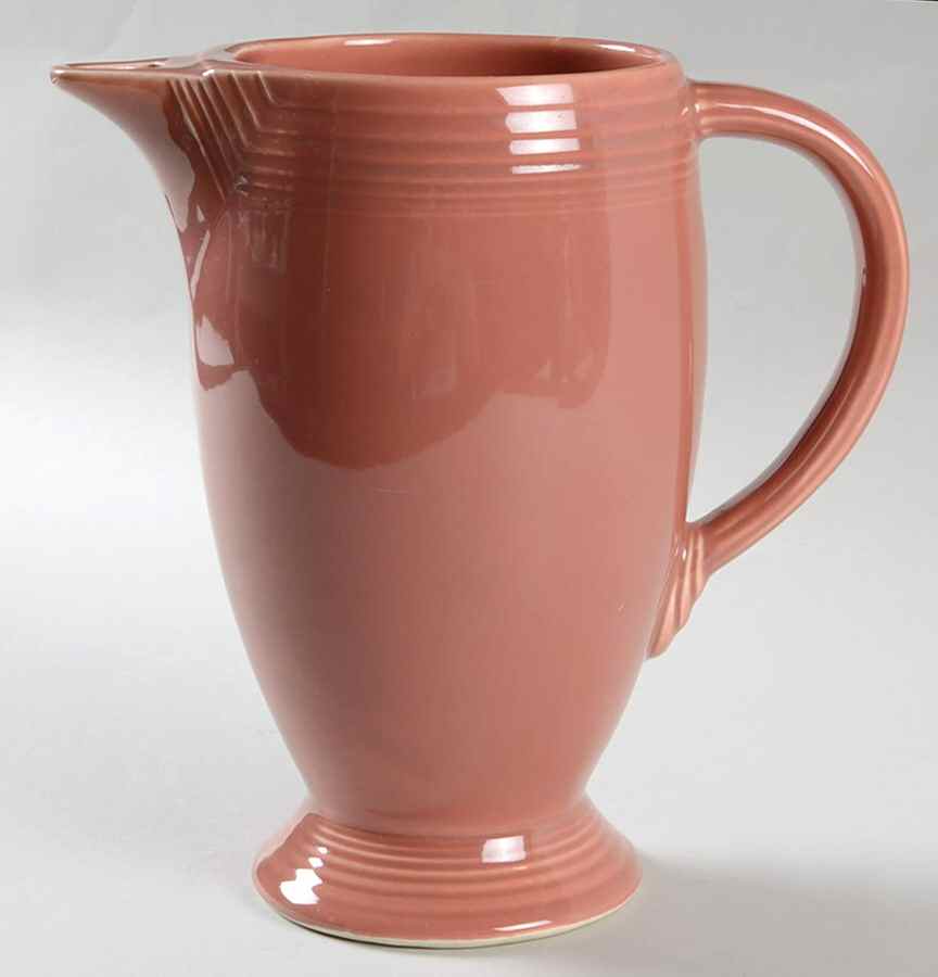 Fiesta Rose (Older) Coffee Pot No Lid by Homer Laughlin -1