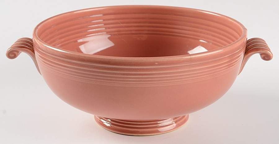 Fiesta Rose (Older) 1.25 Qt Round Casserole No Lid by Homer Laughlin -1