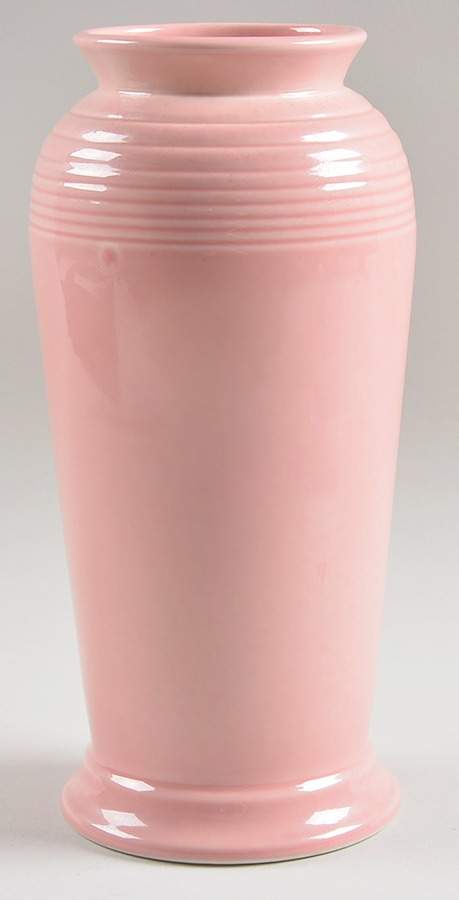 Fiesta Rose (Intro 1986) 9" Monarch Vase by Homer Laughlin -1
