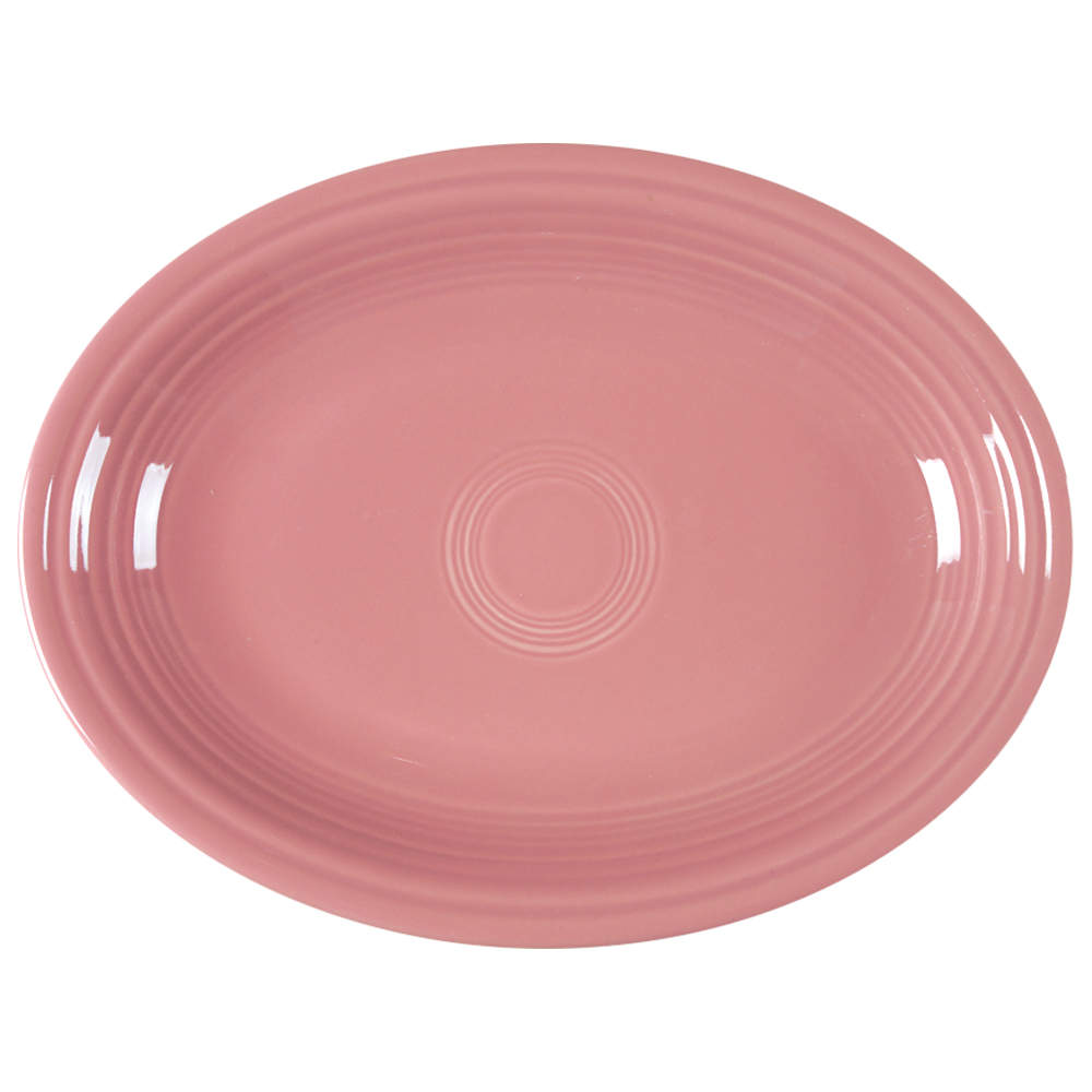 Fiesta Rose (Intro 1986) 11" Oval Serving Platter by Homer Laughlin -1