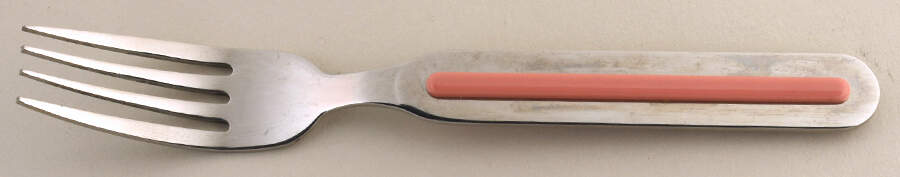 Fiesta Rose (Intro 1986) Individual Salad Fork by Homer Laughlin -1