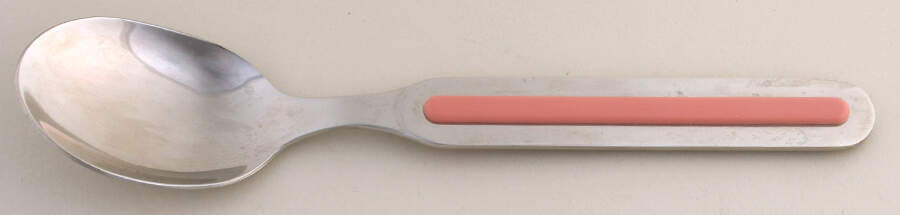 Fiesta Rose (Intro 1986) Oval Place Soup Spoon by Homer Laughlin -1