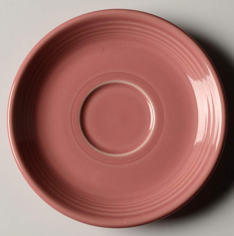 Fiesta Rose (Intro 1986) Saucer by Homer Laughlin -1