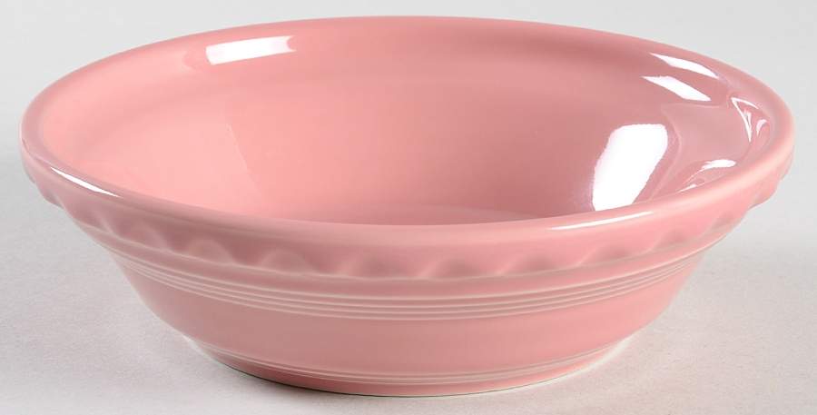 Fiesta Rose (Intro 1986) 6" Pie Baking Plate by Homer Laughlin -1