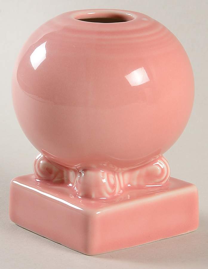 Fiesta Rose (Intro 1986) Bulb Candleholder by Homer Laughlin -1