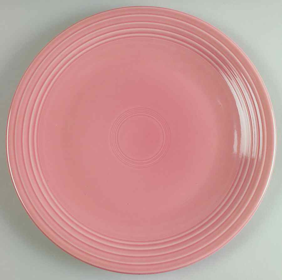 Fiesta Rose (Intro 1986) 11" Chop Plate (Round Platter) by Homer Laughlin -1