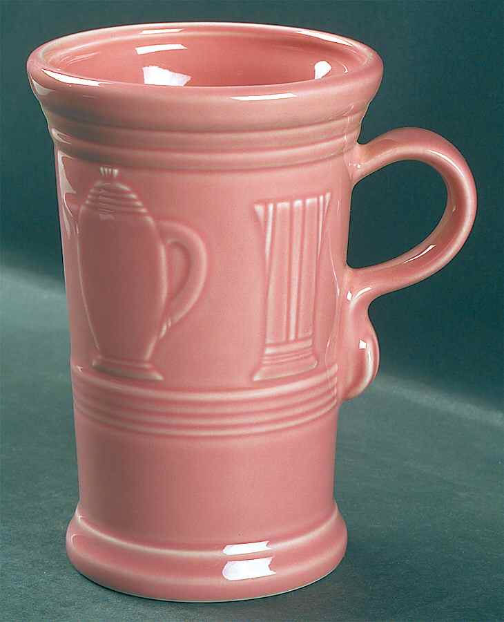 Fiesta Rose (Intro 1986) Cappuccino Mug by Homer Laughlin -1