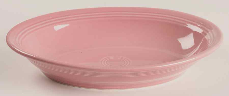 Fiesta Rose (Intro 1986) 12" Oval Vegetable Bowl by Homer Laughlin -1