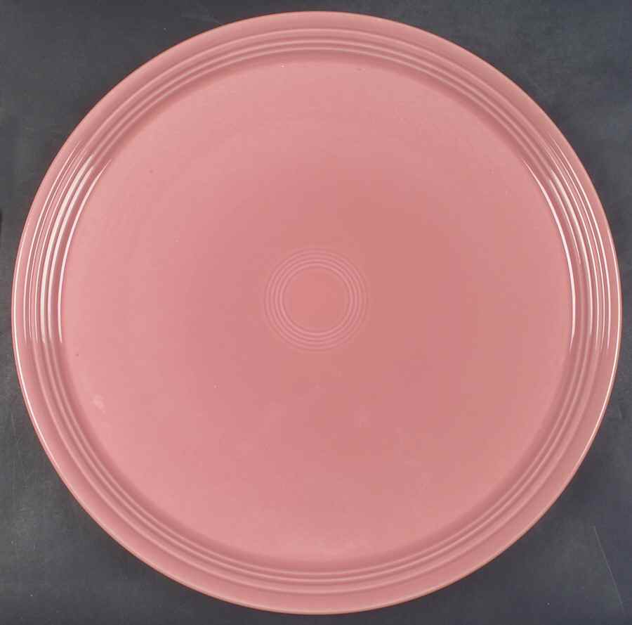 Fiesta Rose (Intro 1986) 15" Pizza Tray by Homer Laughlin -1