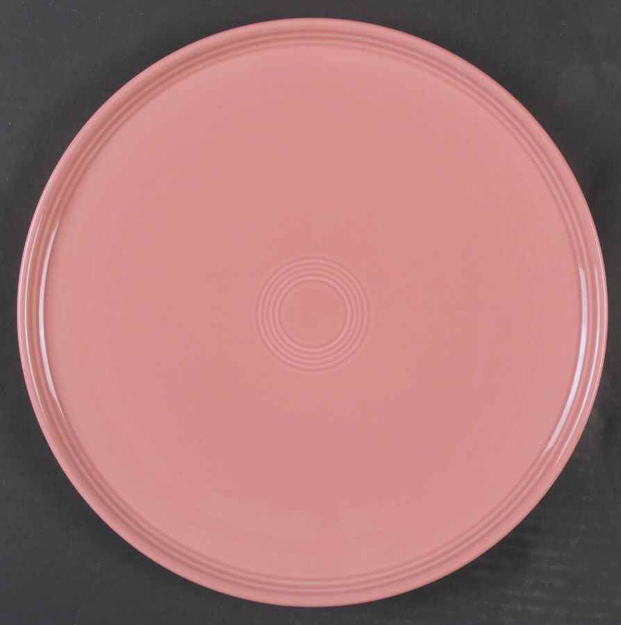 Fiesta Rose (Intro 1986) 12" Pizza Tray by Homer Laughlin -1