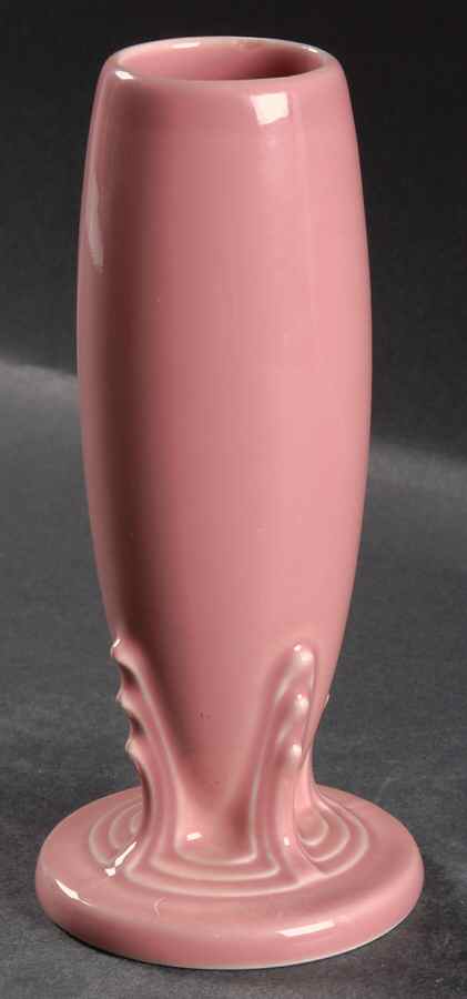Fiesta Rose (Intro 1986) 6" Bud Vase by Homer Laughlin -1