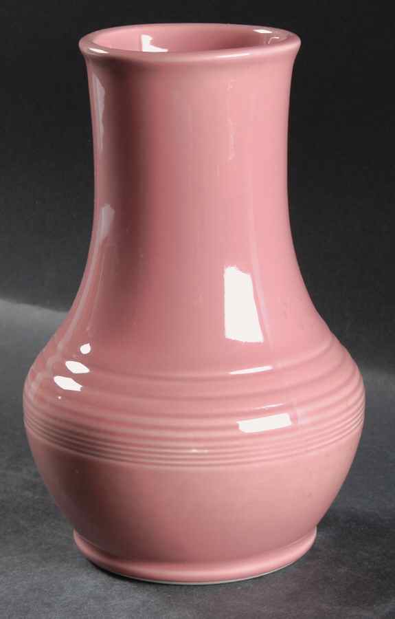 Fiesta Rose (Intro 1986) Royalty Vase by Homer Laughlin -1