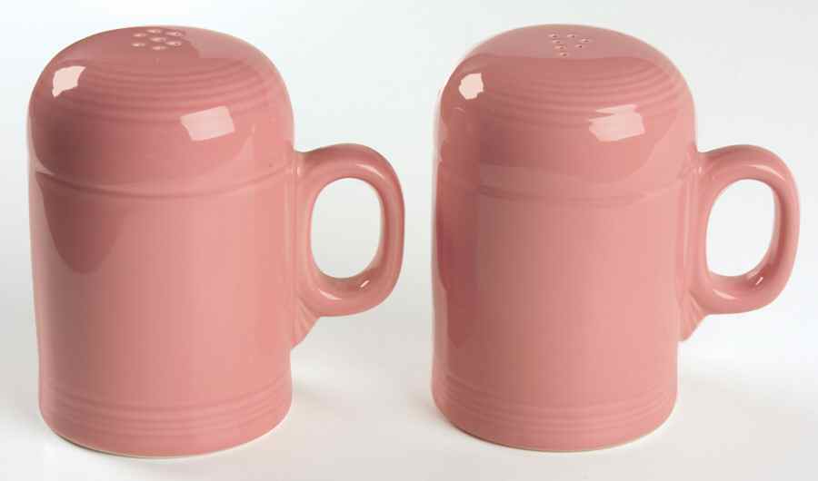 Fiesta Rose (Intro 1986) Stove Top Salt & Pepper Set by Homer Laughlin -1
