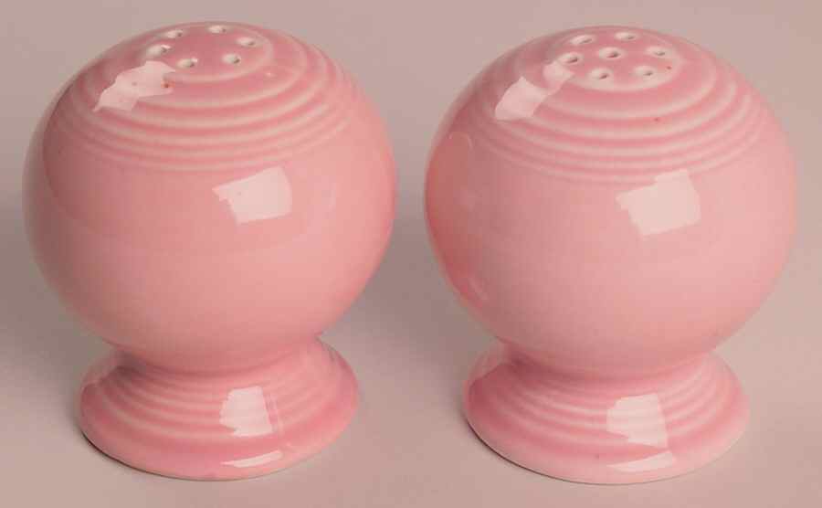 Fiesta Rose (Intro 1986) Salt & Pepper Set by Homer Laughlin -1
