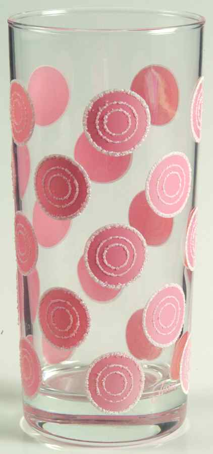 Fiesta Rose (Intro 1986) 16 Oz Glassware Tumbler by Homer Laughlin -1