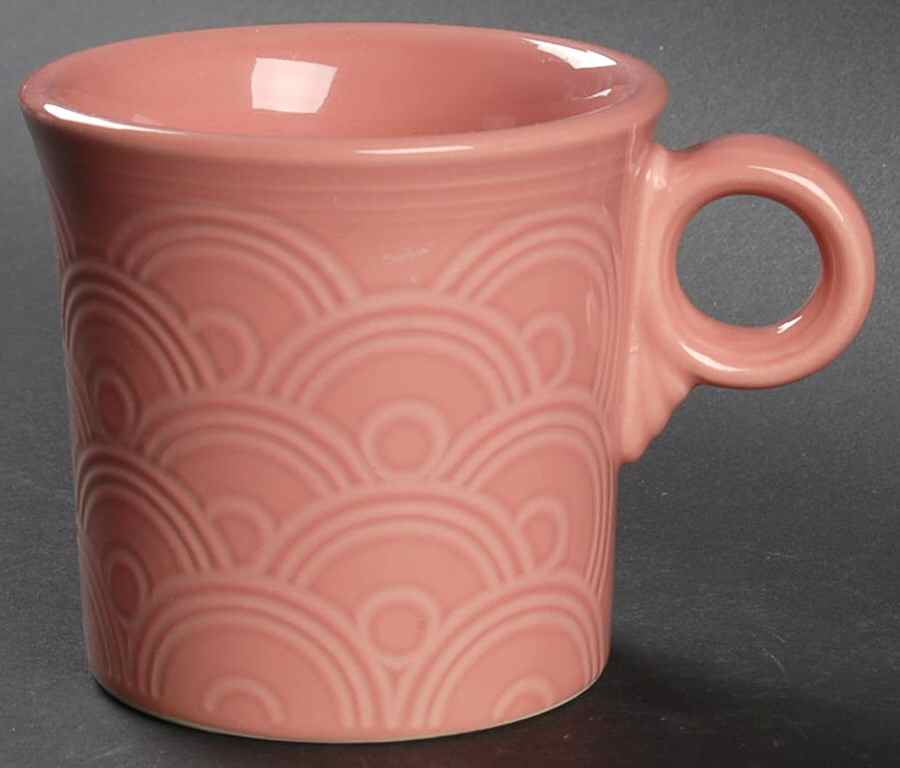 Fiesta Rose (Intro 1986) Embossed Mug by Homer Laughlin -1