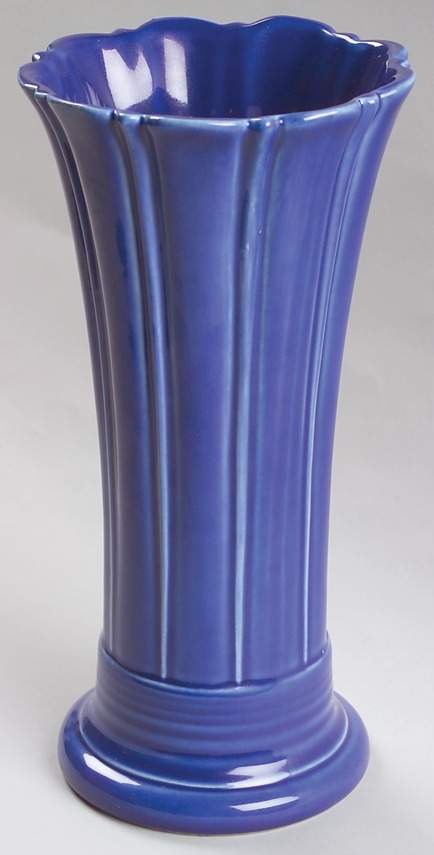 Fiesta Sapphire Blue (Intro 1996) 10" Vase by Homer Laughlin -1