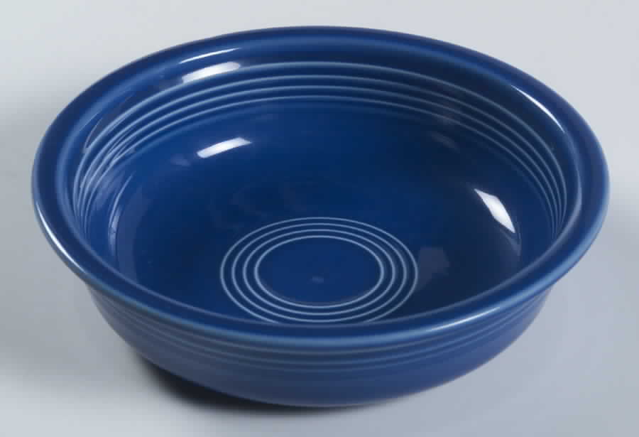 Fiesta Sapphire Blue (Intro 1996) Coupe Soup Bowl by Homer Laughlin -1