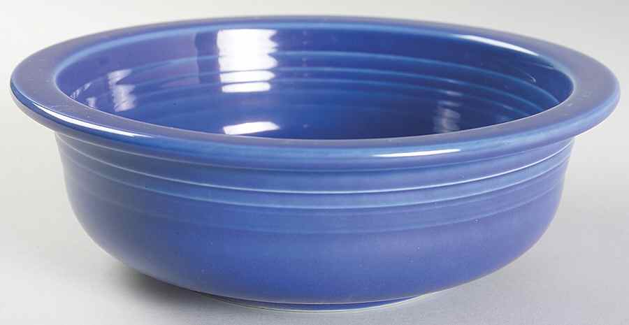Fiesta Sapphire Blue (Intro 1996) 8" Round Vegetable Bowl by Homer Laughlin -1
