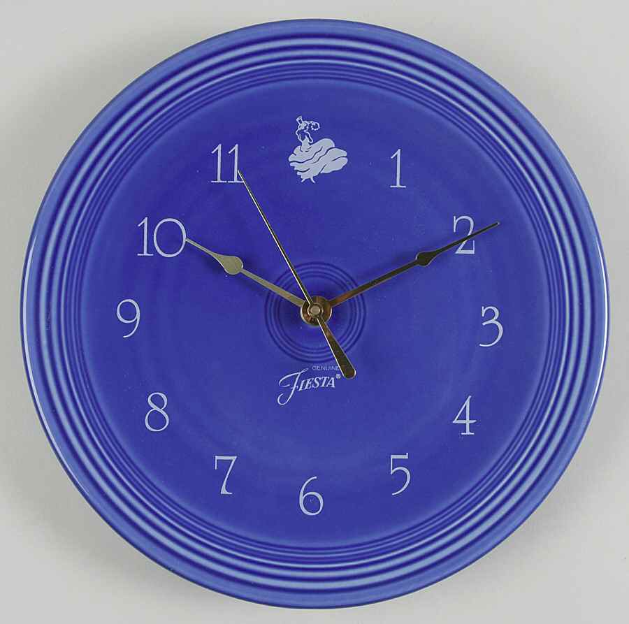 Fiesta Sapphire Blue (Intro 1996) Clock Plate by Homer Laughlin -1