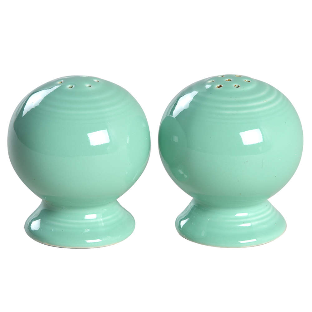 Fiesta Sea Mist Green (Intro 1989) Salt & Pepper Set by Homer Laughlin -1