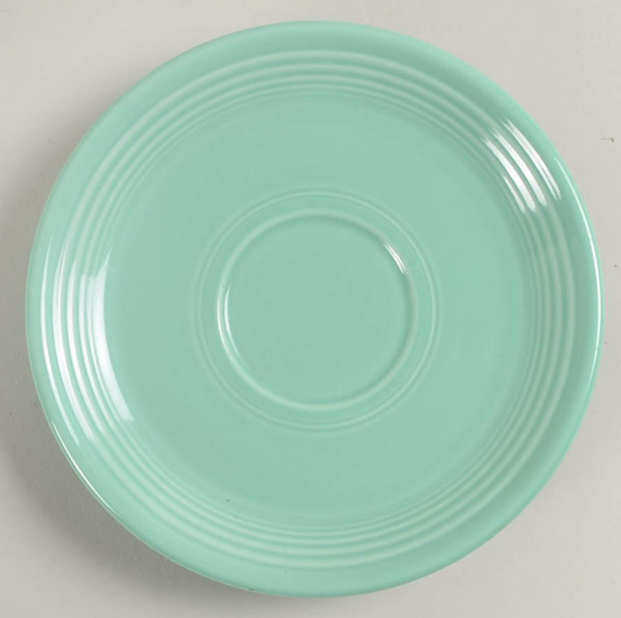 Fiesta Sea Mist Green (Intro 1989) Saucer by Homer Laughlin -1