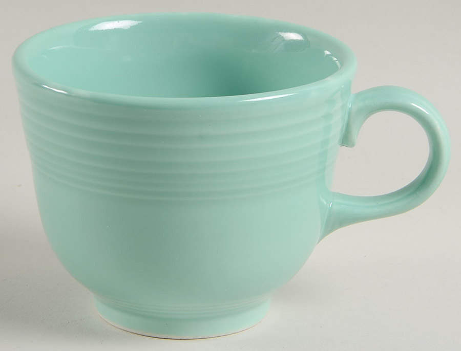 Fiesta Sea Mist Green (Intro 1989) Flat Cup by Homer Laughlin -1
