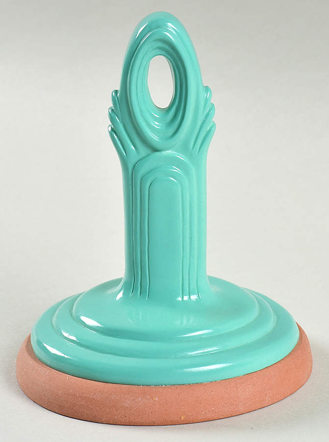 Fiesta Sea Mist Green (Intro 1989) Cookie Press/Mold with Resin Handle by Homer Laughlin -1