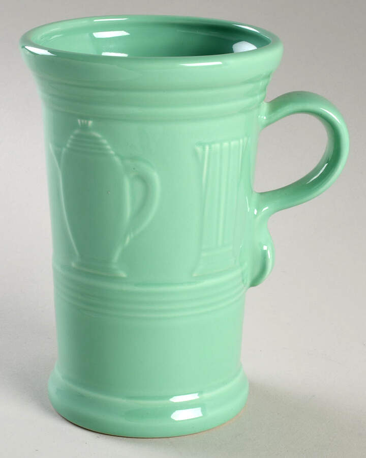 Fiesta Sea Mist Green (Intro 1989) Cappuccino Mug by Homer Laughlin -1