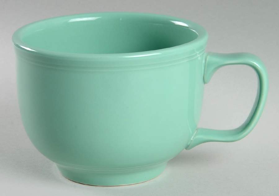 Fiesta Sea Mist Green (Intro 1989) Jumbo Cup by Homer Laughlin -1