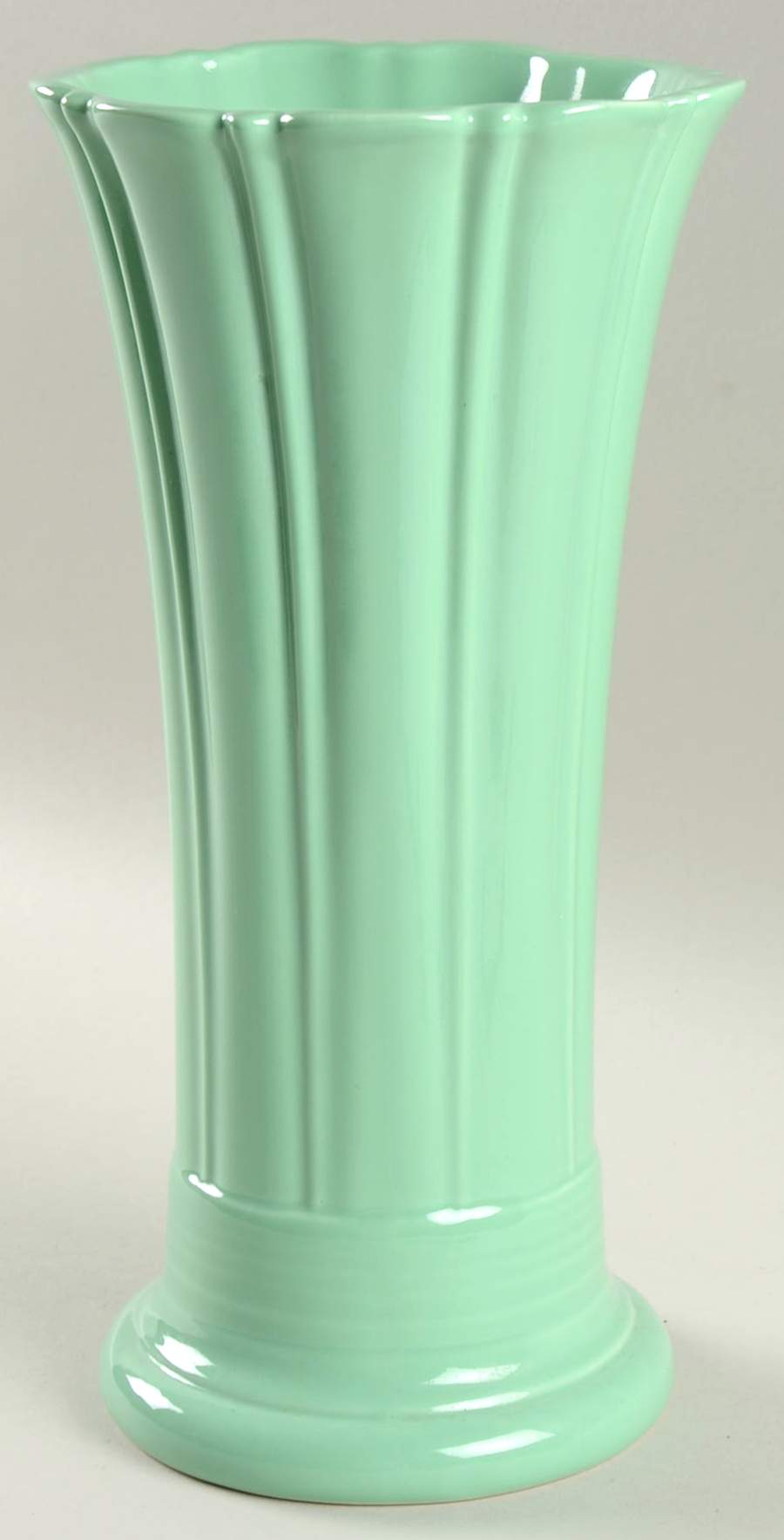 Fiesta Sea Mist Green (Intro 1989) 9" Vase by Homer Laughlin -1