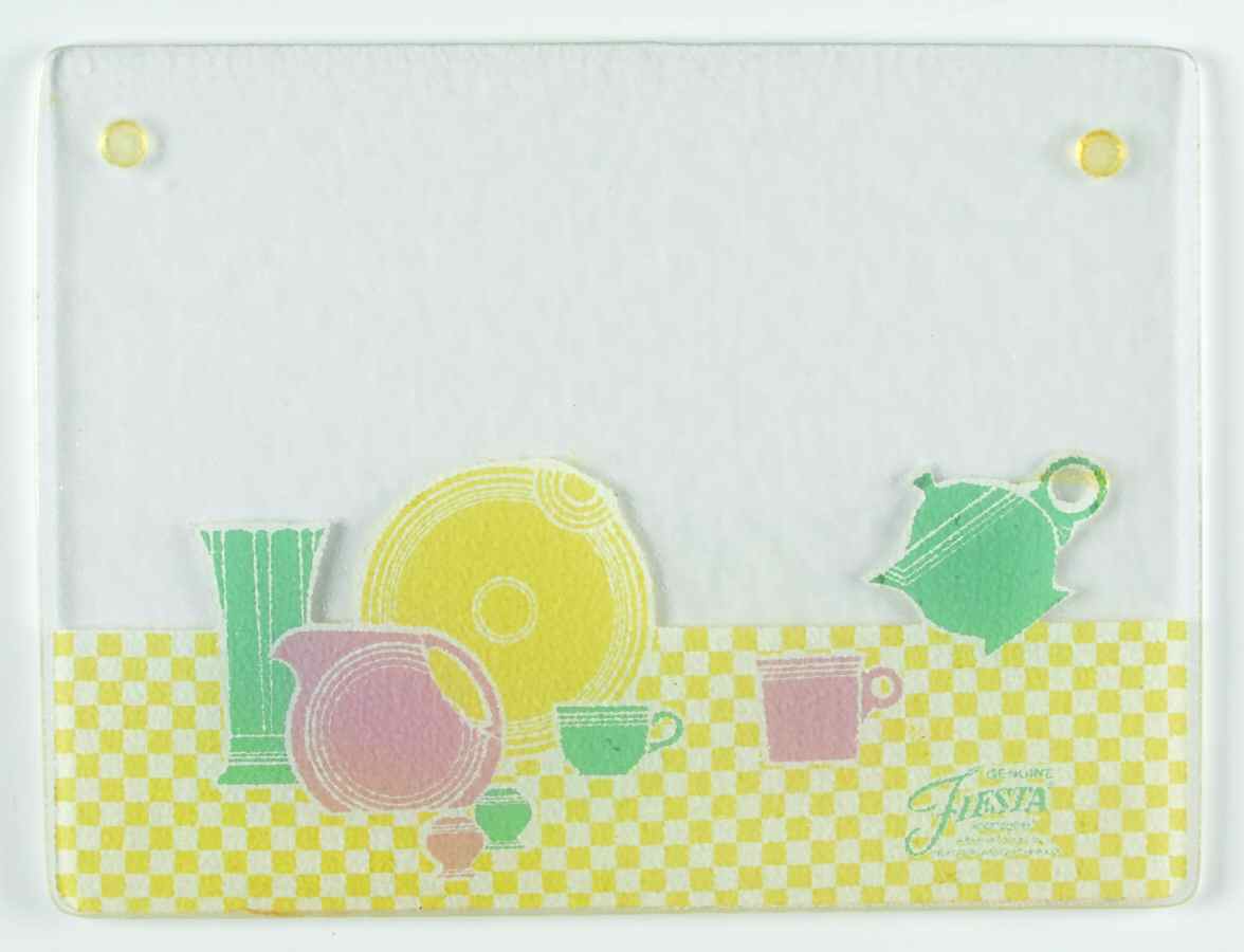 Fiesta Sea Mist Green (Intro 1989) Rectangular Glassware Cutting Board by Homer Laughlin -1